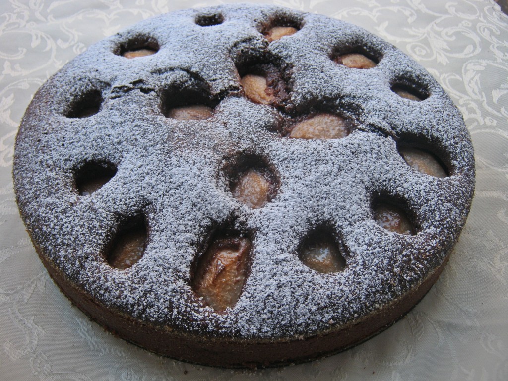 Ciasto czekoladowe z gruszkami000